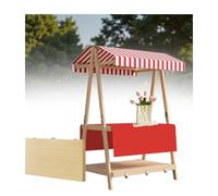 DUBTEDHOU Stand leggero per mercati contadini, it Baldacchino pieghevole for espositore for bancarelle del mercato, dimensioni multiple multicolori for eventi(Red,110cm/43.3in)