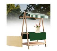 DUBTEDHOU Stand leggero per mercati contadini, it Baldacchino pieghevole for espositore for bancarelle del mercato, dimensioni multiple multicolori for eventi(Dark Green,140cm/55.1in)