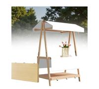 DUBTEDHOU Stand leggero per mercati contadini, it Baldacchino pieghevole for espositore for bancarelle del mercato, dimensioni multiple multicolori for eventi(White,140cm/55.1in)