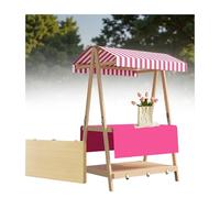 DUBTEDHOU Stand leggero per mercati contadini, it Baldacchino pieghevole for espositore for bancarelle del mercato, dimensioni multiple multicolori for eventi(Pink,110cm/43.3in)