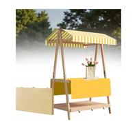 DUBTEDHOU Stand leggero per mercati contadini, it Baldacchino pieghevole for espositore for bancarelle del mercato, dimensioni multiple multicolori for eventi(Yellow,110cm/43.3in)