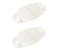 DUBTEDHOU Supporto riflettore di Radiazioni su Ruote di Bici 6 Pezzi riflettori for Raggi di Bicicletta Luce di Avvertimento Multicolore 75x35mm(White)