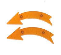 DUBTEDHOU Supporto riflettore di Radiazioni su Ruote di Bici Riflettori for Raggi Bici Multicolore 15 cm Confezione da 2(Yellow)