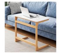 DUBTEDHOU Tavolino a forma di C, Divano letto a L in bambù 60/80x40x65/70 cm(C,80 * 40 * 70cm)