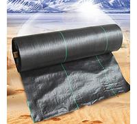 DUBTEDHOU Tessuto per Il Controllo delle Erbacce, Copertura del Terreno da Giardino con Membrana Tessuta in PP for Il Controllo delle Erbacce, Nera, Dimensioni Multiple(1.8x45m/6x150ft)