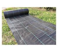 DUBTEDHOU Tessuto per Il Controllo delle Erbacce, Tessuto barriera Anti-Erbacce in Polipropilene Nero, Dimensioni Multiple(1mx50m/3.3ftx164ft)