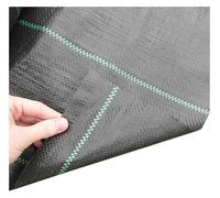 DUBTEDHOU Tessuto per Il Controllo delle Erbacce, Tessuto barriera Anti-Erbacce in Polipropilene Nero, Dimensioni Multiple(1.2mx90m/4ftx295ft)