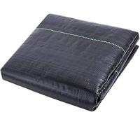 DUBTEDHOU Tessuto per Il Controllo delle Erbacce, Tessuto barriera Anti-Erbacce paesaggistico Nero, Dimensioni Multiple(1.2mx10m/4ftx33ft)