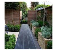 DUBTEDHOU Tessuto per Il Controllo delle Erbacce, Tessuto barriera Contro Le Erbacce da Giardino Nero 0,6-1,2 MX 10-200 m(1mx120m/3.3ftx394ft)