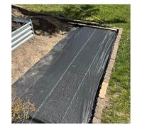 DUBTEDHOU Tessuto per Il Controllo delle Erbacce, Tessuto barriera Contro Le Erbacce in Polipropilene for Serra da Giardino, Nero, Dimensioni Multiple(0.8mx110m/2.6ftx360ft)