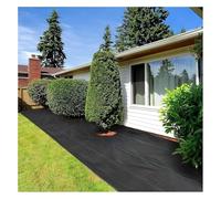 DUBTEDHOU Tessuto per Il Controllo delle Erbacce, Tessuto barriera Contro Le Erbacce Intrecciato in Polipropilene Nero, Dimensioni Multiple(0.6mx80m/2ftx262ft)