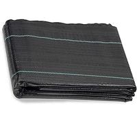 DUBTEDHOU Tessuto per Il Controllo delle Erbacce, Tessuto barriera Contro Le Erbacce Nero 0,6-1 m x 10-200 m(0.6mx190m/2ftx623ft)