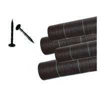 DUBTEDHOU Tessuto per Il Controllo delle Erbacce, Tessuto geotessile for Il Controllo delle infestanti e l'erosione del Suolo. Dimensioni Multiple(1.2x15m(4x50ft))