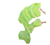 DUBTEDHOU ventaglio in bambù per Danza del Ventre, Ventagli di Danza del Ventre in Seta Velo Costole di bambù 1 Paio o 1 Pezzo Multicolor di Dimensioni Multiple(1pair-Type 9,230x90cm)