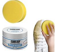 DUBUSH Crema per la pulizia delle scarpe bianca Crema detergente per le macchie per scarpe De-ingiallimento e sbiancante Crema bianca per scarpe Mantenere le scarpe bianche come nuove
