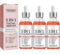 DUBUSH Siero Viso 5 in 1,siero Anti-Macchie e schiarente,siero sbiancante alla vitamina C,siero Anti-invecchiamento potenziato al collagene,Riduce Le Macchie Scure delle Rughe