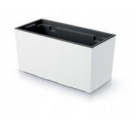 Prosperplast Jardinera per Balcón Urbi Caso, Dimensioni (MM) 395 x 185 x 195, colore bianco, bianco