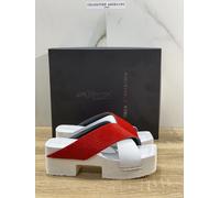 Duca D’ascalona Zoccolo Keiko Vero Legno Donna Fatto A Mano Pelle White 38