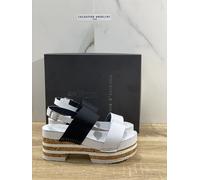 Duca D’ascalona Zoccolo Summer Vero Sughero Donna Fatto A Mano Pelle White 36