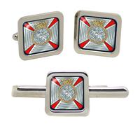Duca Di Edinburgh's Reale Regiment, Militare Gemelli Quadrati E Vincolo Clip Set