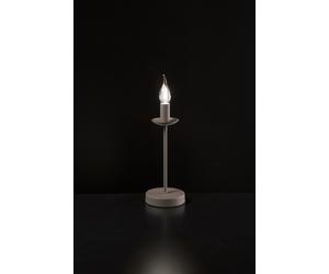 DUCALE Lumetto 1 luce in metallo verniciato tortora senza paralume attacco E14