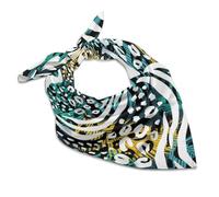 ducanll Arte astratta seta Bandana Texture Modelli Sciarpa Versatile, Modelli di texture, 18" x 18"