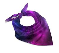 ducanll Bandana di seta viola Arte misteriosa galassia sciarpa versatile, Galassia Arte Misteriosa, 25" x 25"