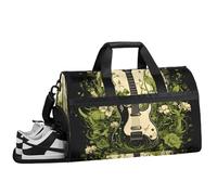 ducanll Borsa da palestra per musica da uomo e donna, 43 l, borsa da viaggio per chitarra sportiva da uomo, con scomparto per scarpe, borse da trasporto per aerei e donne, Chitarra, 19.7 x 13.8 x 9.9