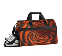 ducanll Borsone da palestra astratto da donna, impermeabile, sportivo, geometrico, borsone da viaggio, weekender, per uomini e donne, borsa da notte con scomparto per scarpe, Geometria, 19.7 x 13.8 x