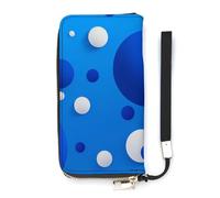 ducanll Portafoglio da donna con scomparti multipli per carte di credito e scomparto per cellulare, Boca Dot Seamless Style, 20cm length, 10.5cm width, 2.1cm thickness