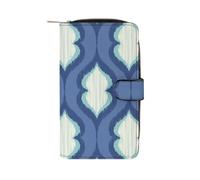ducanll Portafoglio da donna con scomparti multipli per carte di credito e scomparto per cellulare, Design delle regole di texture, 19.7cm length, 11cm width, 3.5cm thickness
