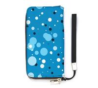 ducanll Portafoglio da donna con scomparti multipli per carte di credito e scomparto per cellulare, Modelli senza cuciture Boca Dot, 20cm length, 10.5cm width, 2.1cm thickness