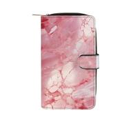 ducanll Portafoglio da donna con scomparti multipli per carte di credito e scomparto per cellulare, Motivo con texture ambra, 19.7cm length, 11cm width, 3.5cm thickness