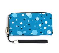 ducanll Portafoglio da donna con scomparti multipli per carte di credito e scomparto per cellulare, Modelli senza cuciture Boca Dot, 20cm length, 10.5cm width, 2.1cm thickness