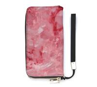 ducanll Portafoglio da donna con scomparti multipli per carte di credito e scomparto per cellulare, Motivo con texture ambra, 20cm length, 10.5cm width, 2.1cm thickness