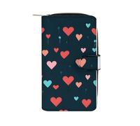 ducanll Portafoglio da donna con scomparti multipli per carte di credito e scomparto per cellulare, Modello senza giunte di amore del, 19.7cm length, 11cm width, 3.5cm thickness