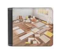 ducanll Portafoglio sottile da uomo, con blocco RFID, in pelle, regalo di compleanno per uomo, Camera Luce, 11.7x9.5cm, Camera Luce