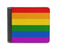 ducanll Portafoglio sottile da uomo, con blocco RFID, in pelle, regalo di compleanno per uomo, Motivo tinta unita a 6 colori, 11.7x9.5cm, Motivo tinta unita a 6 colori