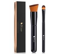 DUcare Pennello per fondotinta e pennello per correttore 2 pezzi -Pennello Fondotinta Liquido Trucco Cipria Pennello Kabuki professionale Perfetto Per Foundation, Polvere