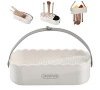 DUcare Pulisci Pennelli Make up - Set per Pennelli con Base e Tapisino in Silicone per Pulizia, Asciugatura e Organizzazione