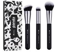 DUcare Set di 3 pennelli per il trucco del viso - Kit di pennelli per fondotinta, correttore, fard Capelli morbidi e densi per sfumare la crema liquida lucidare il contorno affusolato