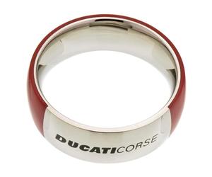 DUCATI Anello Uomo Donna Rosso Racing Jewels