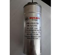 Ducati Condensatore rifasamento mono 2,5 kvar@400V 49,7 µF dim 50x115 mm 4In