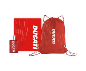 DUCATI |Confezione Regalo, Profumo Uomo da 50ml + Zainetto a Sacca