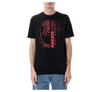 Ducati Corse Casco grafico Marc Marquez T-Shirt unisex nero, taglia 2XL