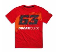 Ducati Corse Pecco Bagnaia Dual T-Shirt #63 Moto GP Limitato Campione Nuovo 2025