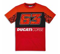Ducati Corsica Pecco Bagnaia Doppio T Shirt #63 Moto Gp Limitata Champion Nuovo
