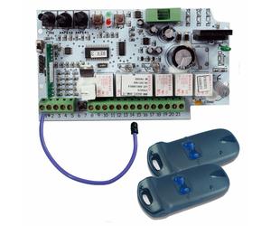 DUCATI CTH42 SET scheda e radiocomandi per cancelli a 1 o 2 ante battente