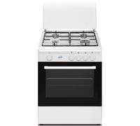 Ducati Cucina a Gas 4 Fuochi Forno a Gas con Grill Larghezza x Profondit 60x60 cm Classe energetica A colore Bianco - SD664WGE
