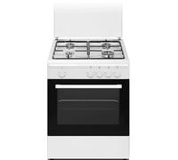 Ducati Cucina a Gas 4 Fuochi Forno a Gas con Grill Larghezza x Profondit 60x60 cm Classe energetica A colore Bianco - SD664WGE